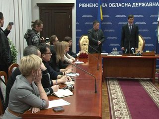 Свободівця Сергія Рибачка представили чиновникам як нового голову Рівненськ ...