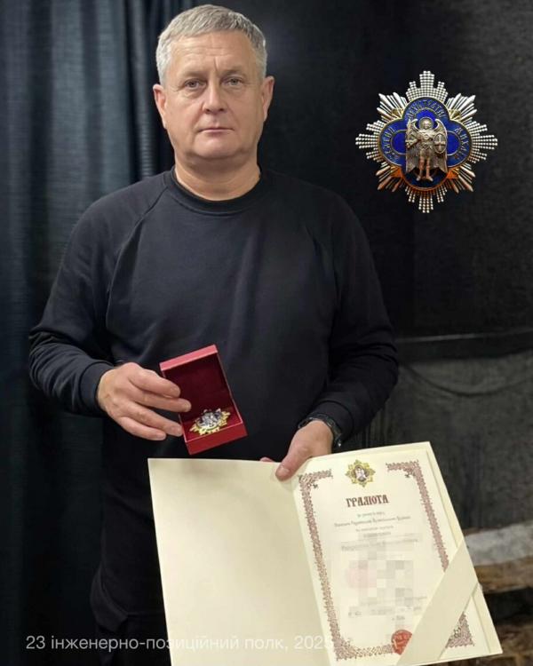 Митрополит Епіфаній відзначив командира полку з Рівненщини орденом Архистратига Михаїла