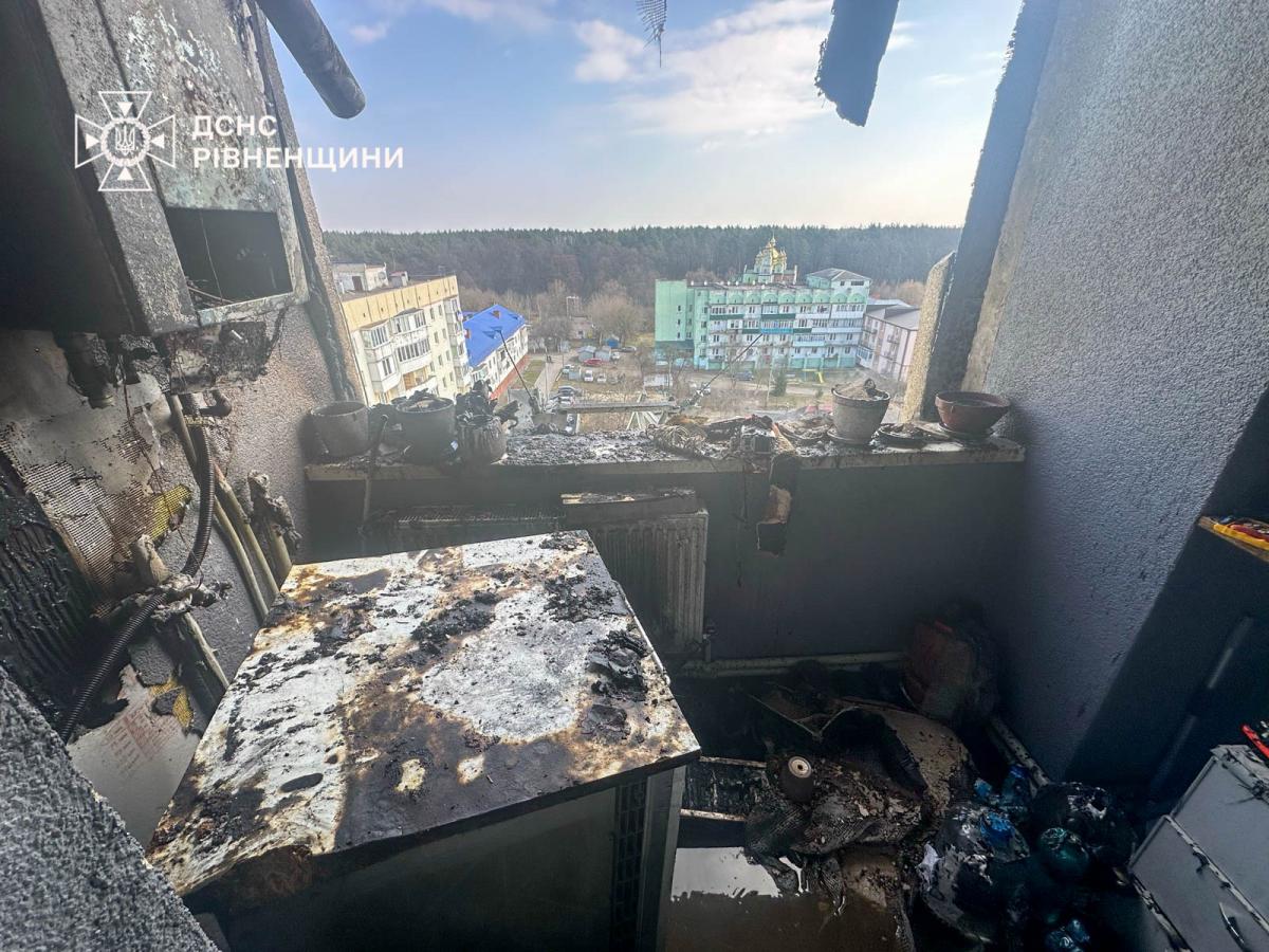 У Костополі з дев’ятиповерхівки евакуювали 20 людей через пожежу