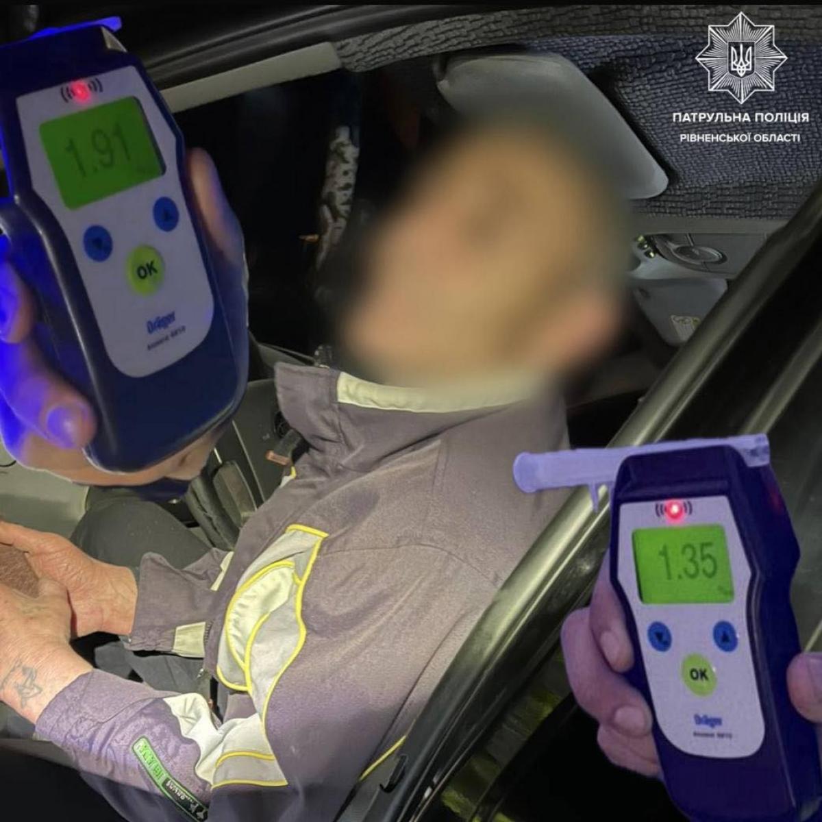 У Клевані п’яного водія двічі за добу зупиняли патрульні