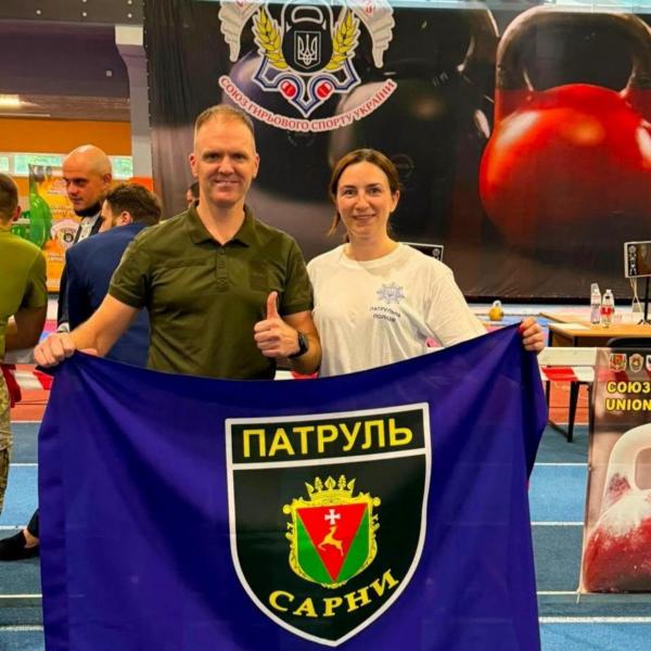 Поліцейська з Рівненщини перемогла на всеукраїнських змаганнях з гирьового спорту