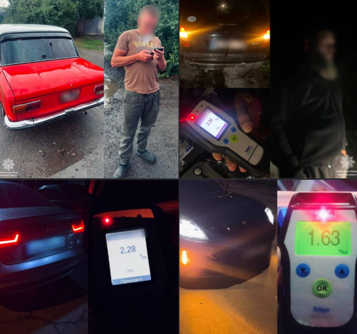 На Рівненщині за кілька днів виявили чотирьох нетверезих водіїв: у декого понад два проміле алкоголю