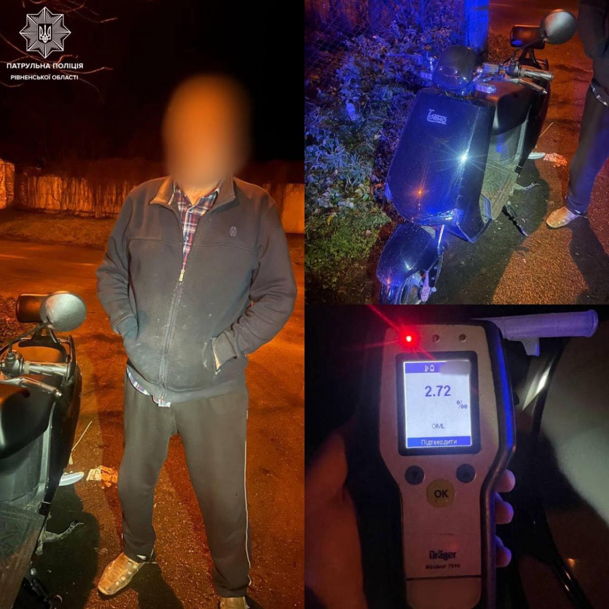 У 14 разів вище норми: у Рівному патрульні зупинили п'яного водія