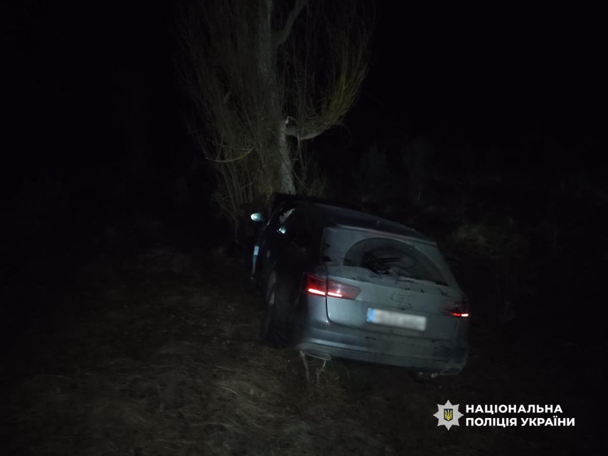 На Сарненщині Audi влетіла в дерево: травмувалися троє підлітків