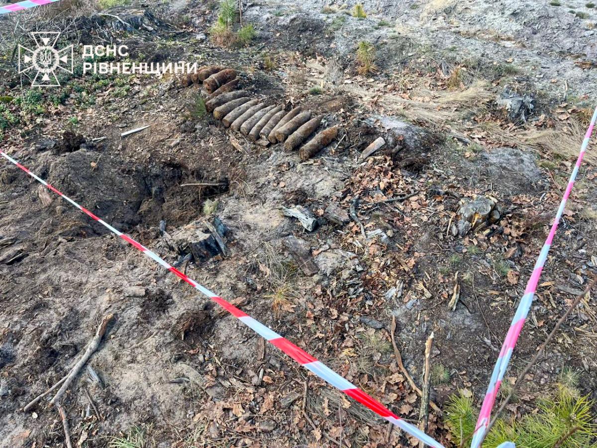 На Рівненщині знищили 16 снарядів часів Другої світової (ВІДЕО)