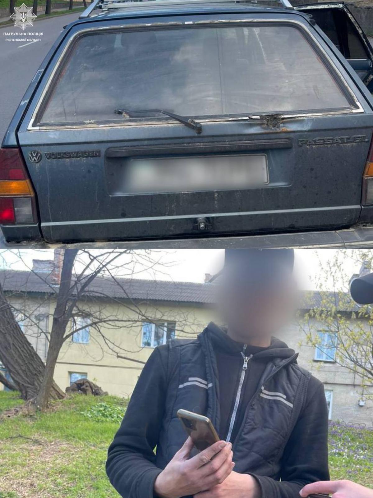 Проїхав на заборонний сигнал і відмовився від огляду: у Рівному зупинили водія з підозрілою речовиною