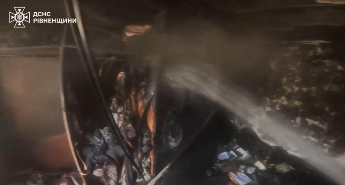 У Здолбунові сталася пожежа в приватному будинку: обійшлося без постраждалих