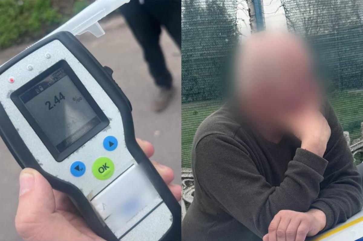 На Дубенщині затримали нетверезого водія без права керування: 2,44 проміле алкоголю