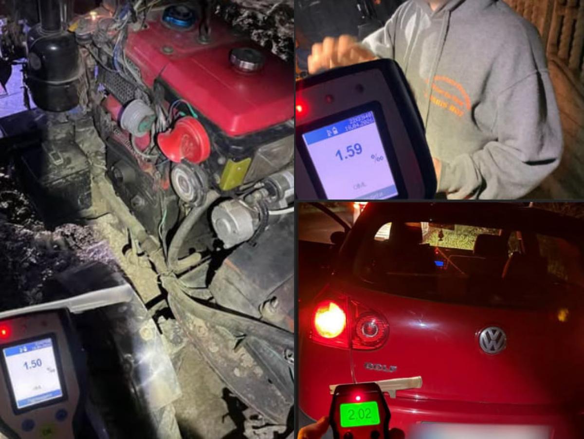 На Рівненщині патрульні викрили трьох нетверезих водіїв: зафіксували до 2,02 проміле