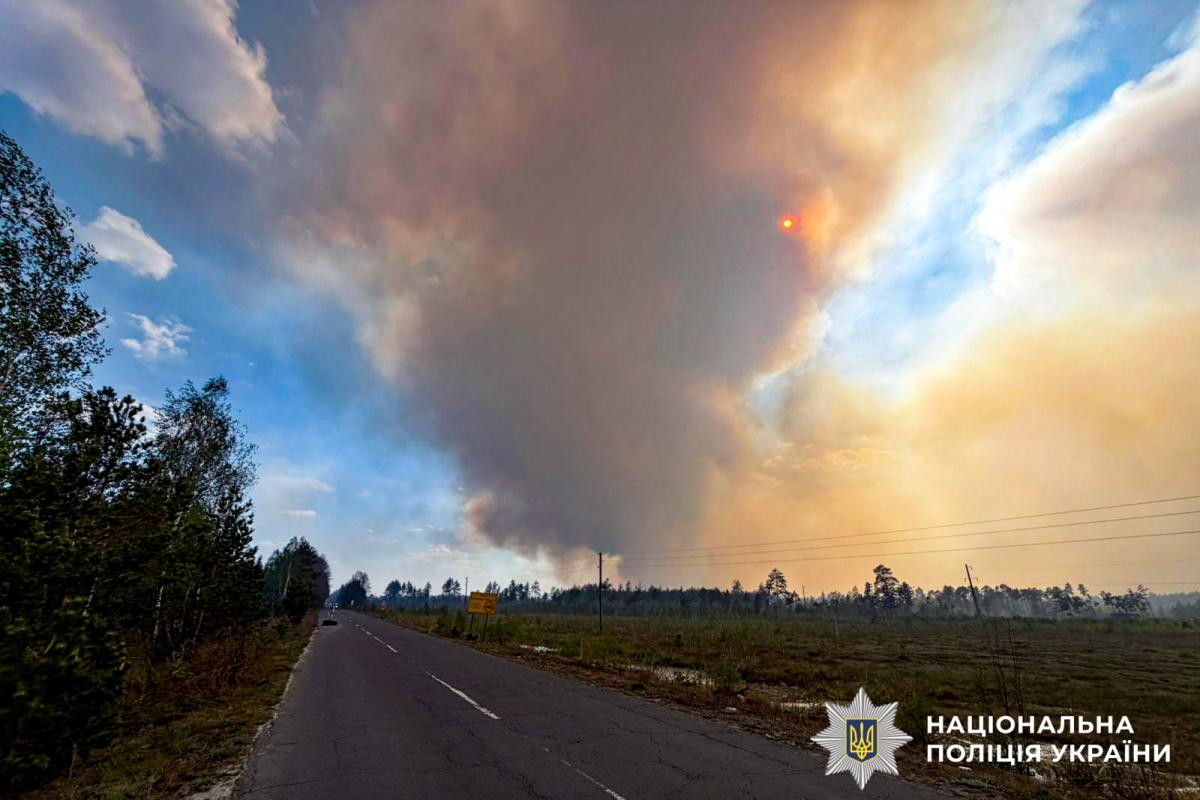 Масштабна пожежа на Рокитнівщині: вогонь поширюється між селами
