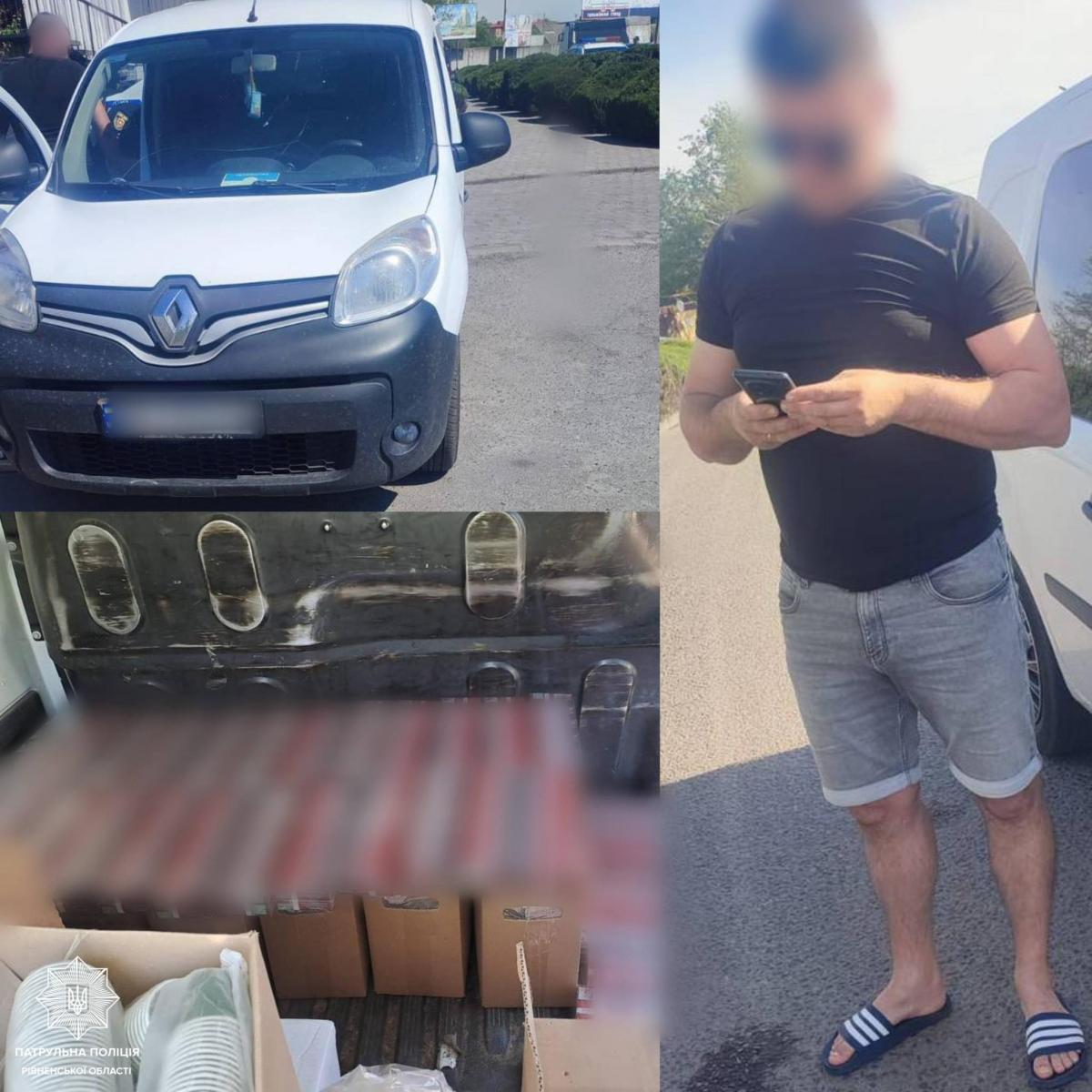 У Сарнах патрульні виявили в авто понад 300 пачок тютюнових виробів без документів
