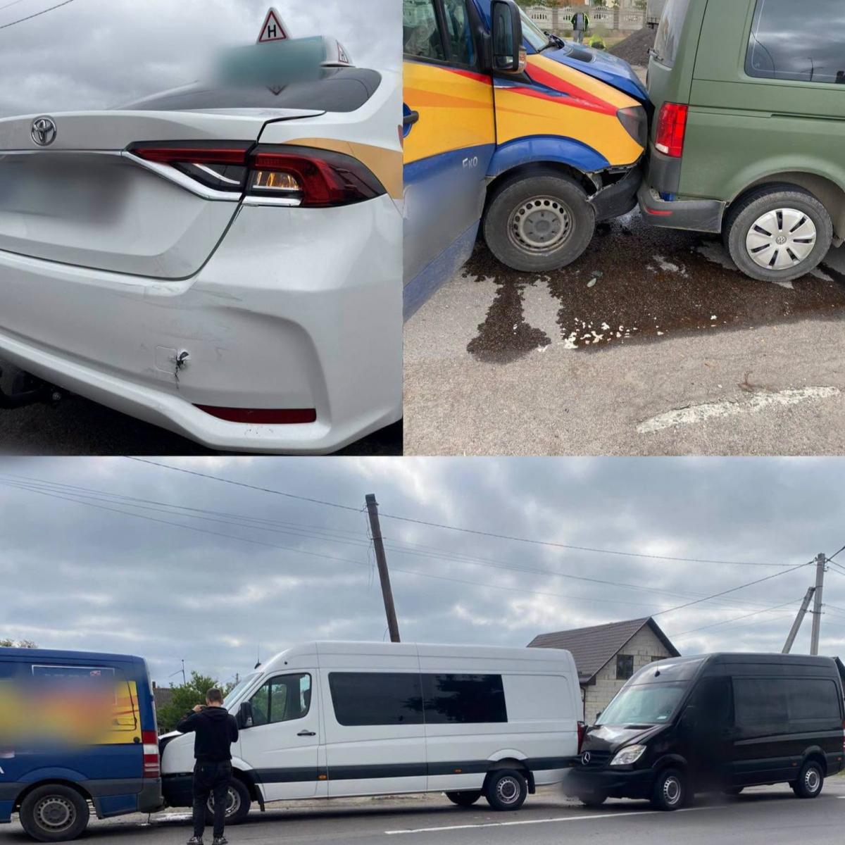 У Сарнах через собаку сталася ДТП за участю п’яти автомобілів