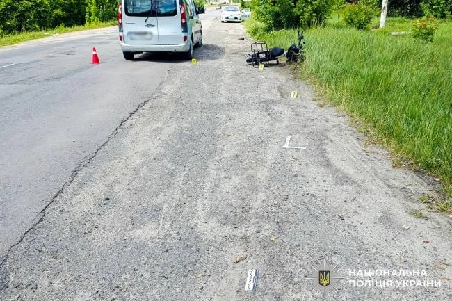 Поблизу Костополя внаслідок ДТП травмувався велосипедист (ФОТО)