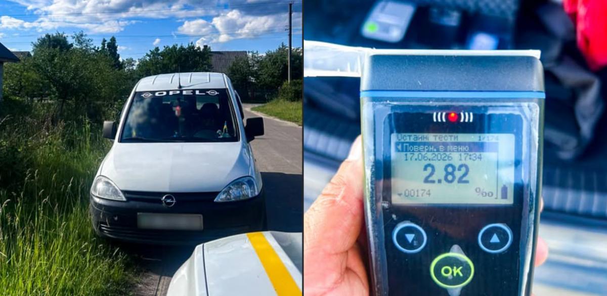 На Рівненщині нетверезий водій із підробленим посвідченням «погорів» на звичайному порушенні ПДР