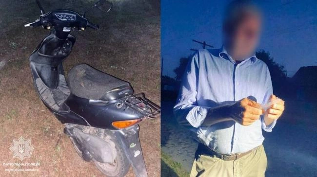 У селищі на Рівненщині зупинили п`яного скутериста без шолома