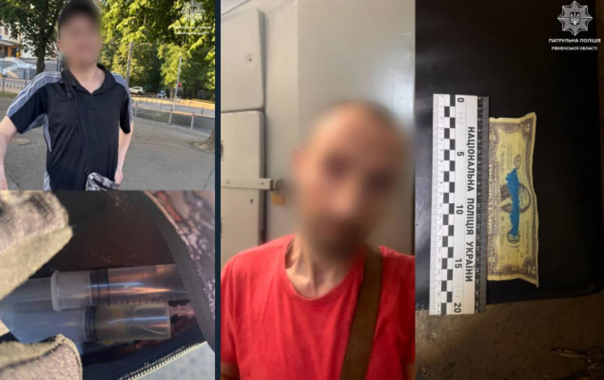 У Рівному патрульні двічі за добу виявили у чоловіків речовини, схожі на наркотики